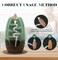 Backflow Incense Burner, Ceramic Waterfall Incense Burner Holder with 120 Incense Cones and 30 Incense Sticks Incense Fountain Smoke Waterfall for Meditation Zen Spiritual Room Home Decor, Cyan
